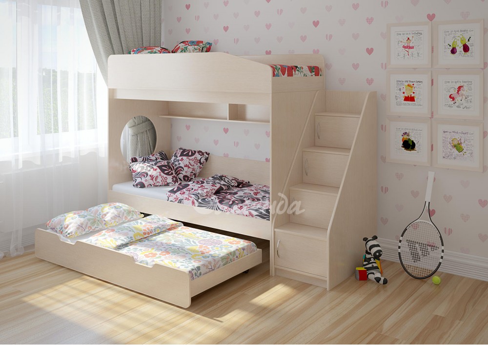 Трехъярусная Кровать Для Детей Фото